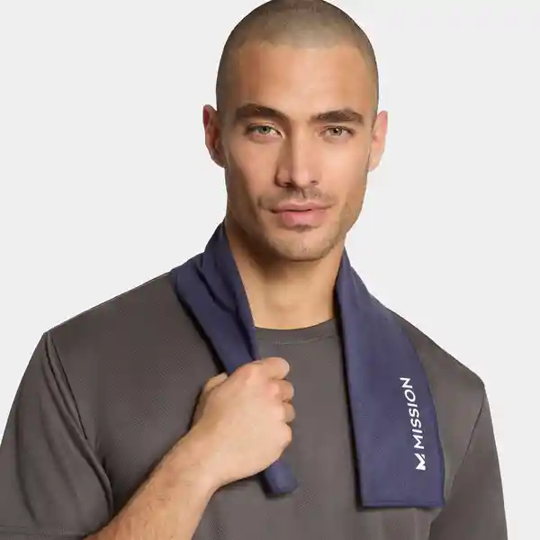 Mission Toalla Refrescante y Transpirable Navy