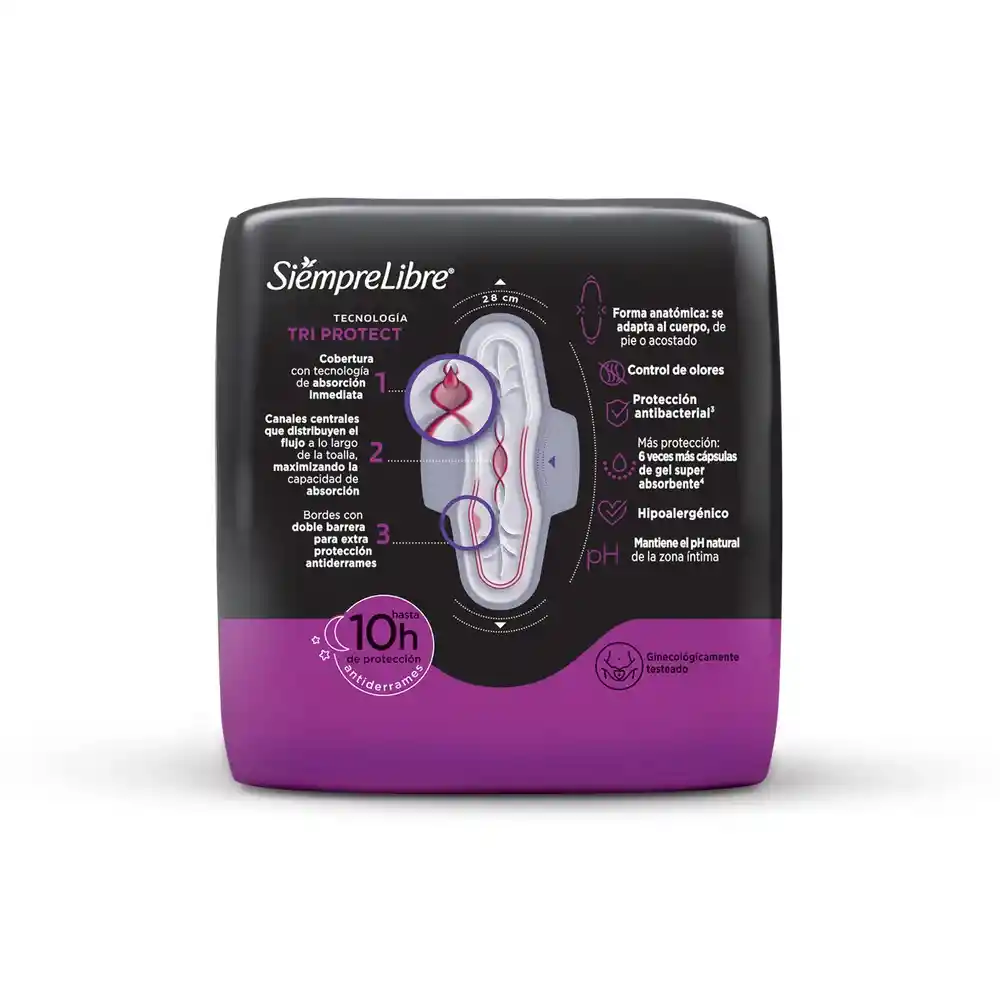 Toalla Higiénica Stayfree Confort Noche y Día 8 Und