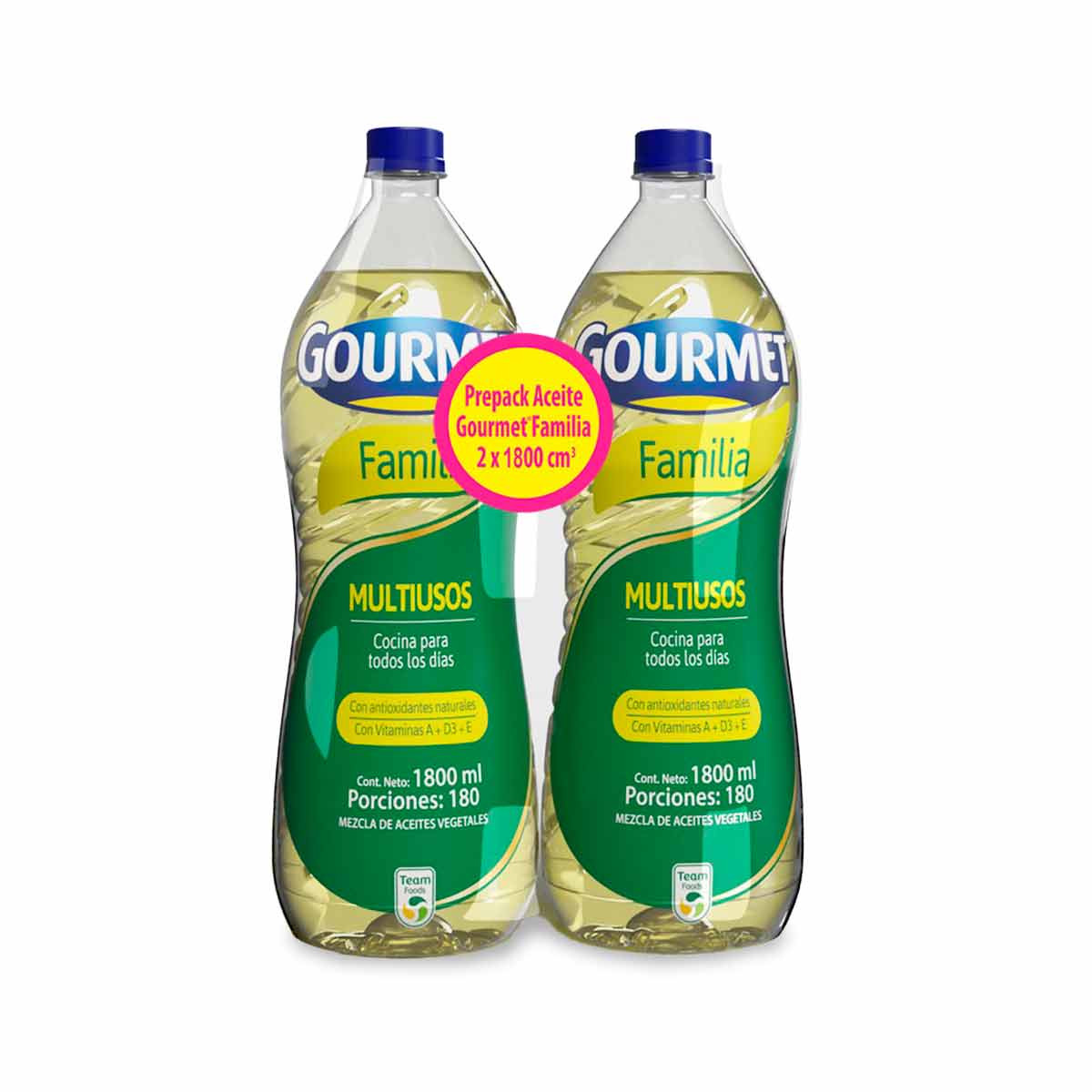 Gourmet Mezcla de Aceites Vegetales Multiusos 2 x 1800 ml