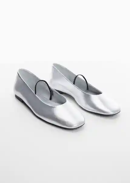 Zapatos Spice Plata Talla 41 Mujer Mango