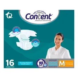 Pañal Content Absorción Superior (16 Und)