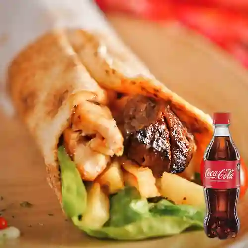 Combo Kebab Mixto + Coca Cola Original 600ML