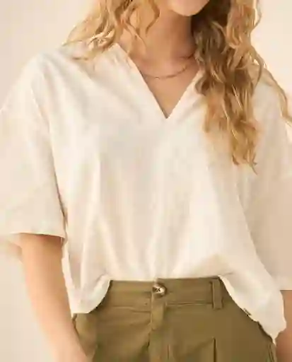 Camisa Blanco Celaje Claro Talla L 613G033 Esprit