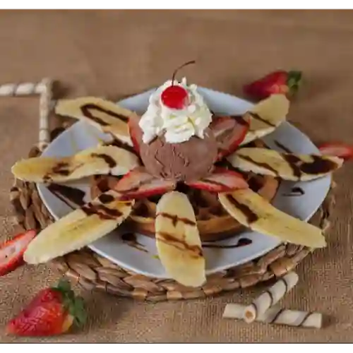 Waffle de Chocolate