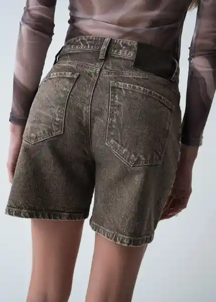 Short Coco Mujer Gris Cable Talla 8 459g302 Naf Naf