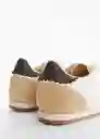 Zapatos Deportiva Luci Beige Talla 37 Mujer Mango