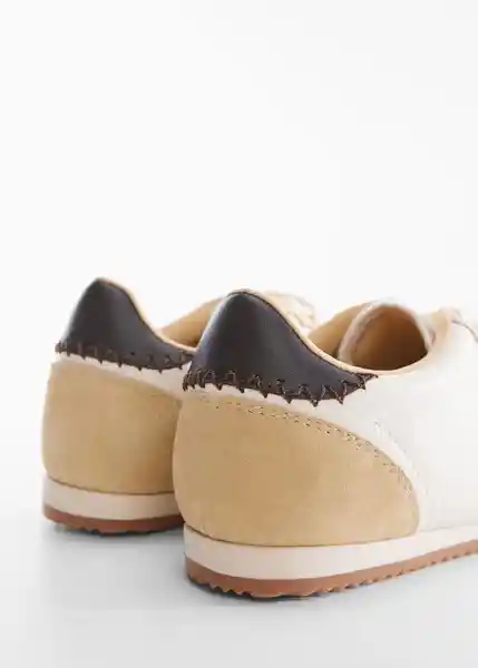 Zapatos Deportiva Luci Beige Talla 37 Mujer Mango