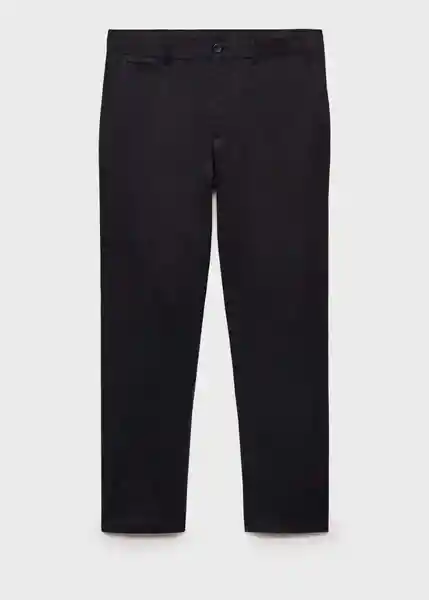 Pantalón Oyster Negro Talla 42 Hombre Mango
