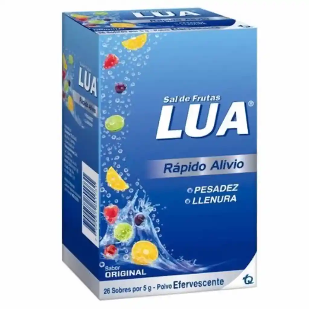 Sal De Frutas Lua Antiácido en Polvo Efervescente Sabor Original