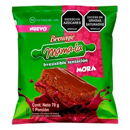 Brownie Mama-ia Relleno Mora Cobertura Chocola (70 Gr)