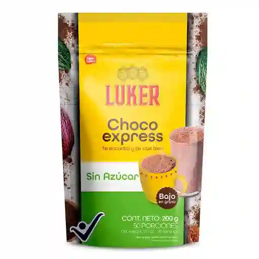 Luker Chocolate Choco Express en Polvo sin Azúcar