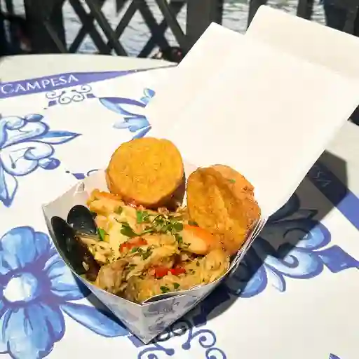 Cajita paella toscana