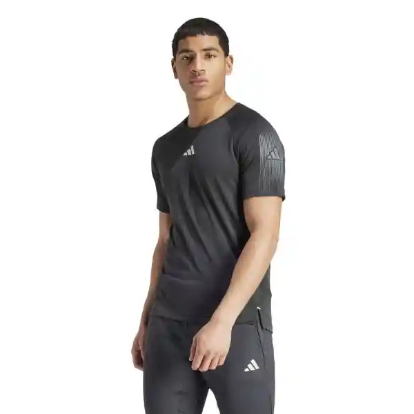 Adidas Camiseta Gym + Bl Tee Para Hombre Negro Talla L