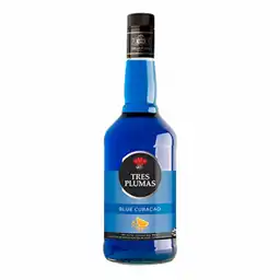 Tres Plumas Licor Curacao Blue