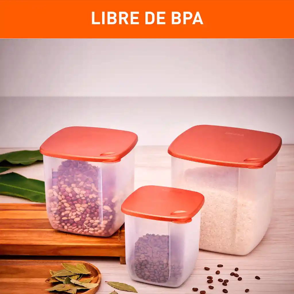 Set de 3 Recipientes Tradicionales Imusa 90 Años