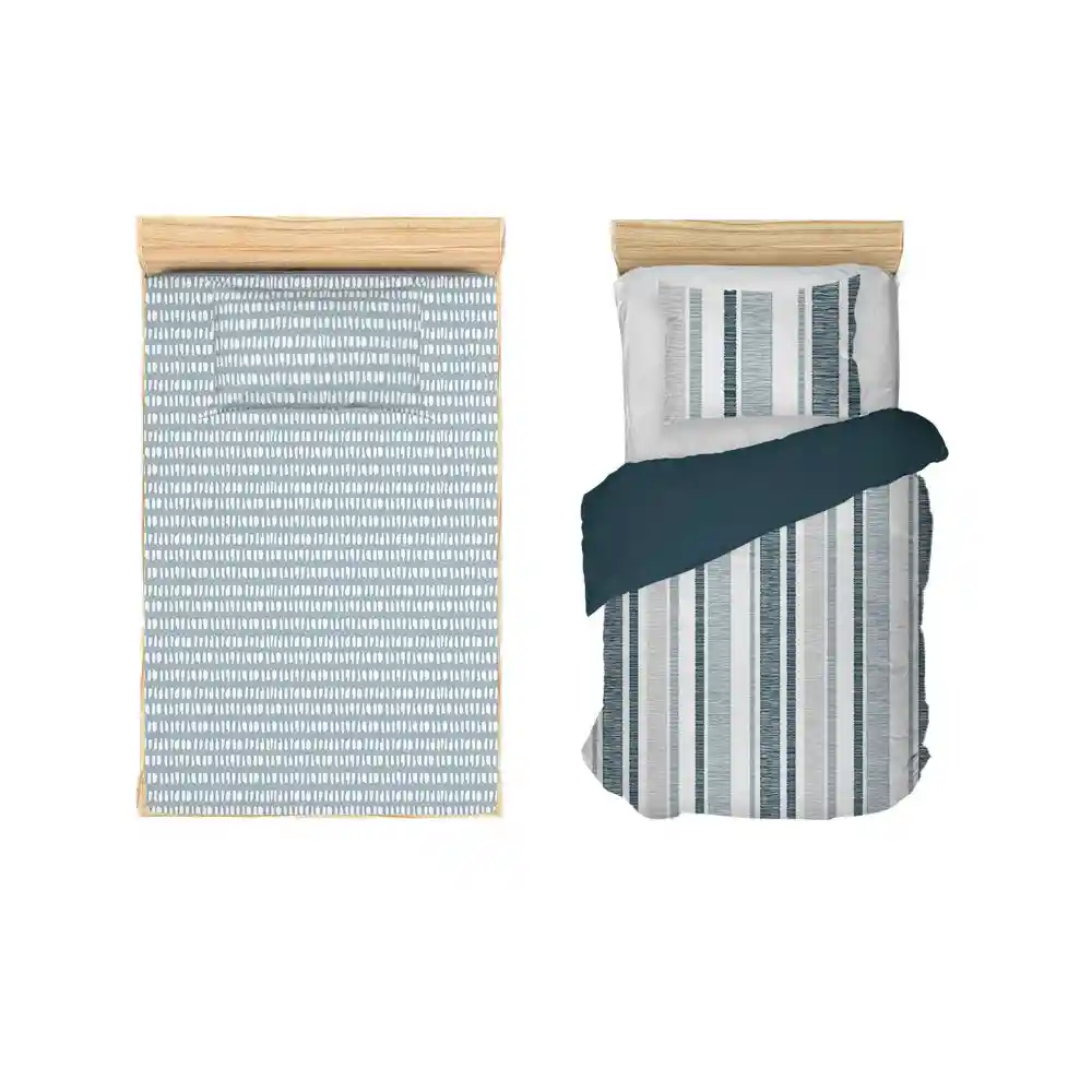Set Edredon +semijuegocama Finlandek Basic Esencial Sencillo (100 X 190 Cm) Poliéster Drake