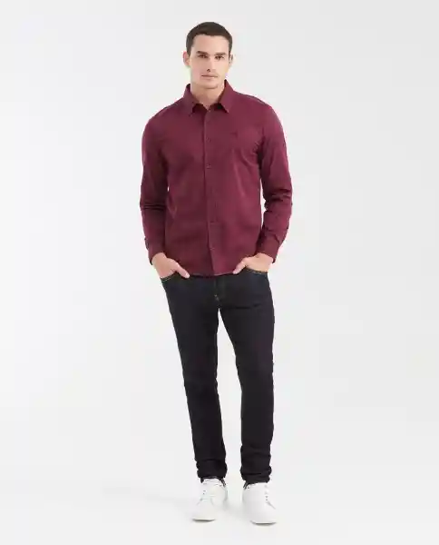 Camisa Dyed Manga Larga Morado Sombrío Ultraoscuro M Chevignon