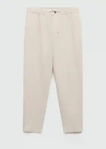 Pantalón Romelino Crudo Talla 42 Hombre Mango