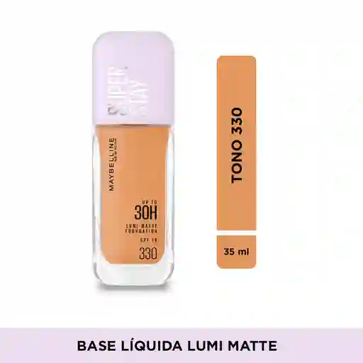 Base Líquida Maybelline SuperStay Lumi Matte 330