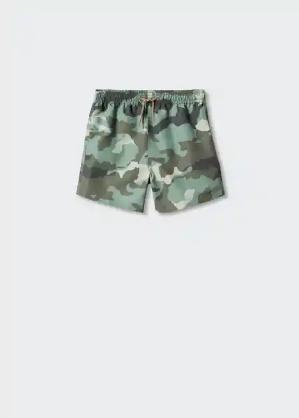 Short Bañador Military Khaki Talla 09 Niños Mango