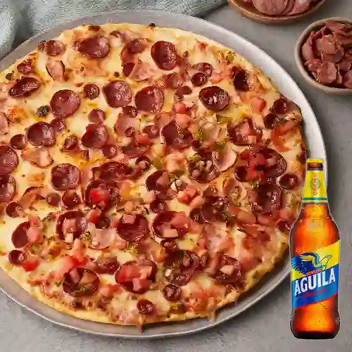 Combo Pizza Piccolo Del Mes + Aguila 350 ml