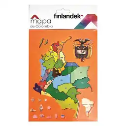 Finlandek Mapa de Colombia Fin-1989