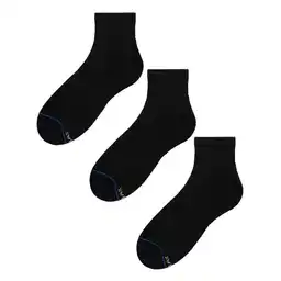 Calcetines Algodón Masculino Negro Boston X3 H Talla 10-12 Negro