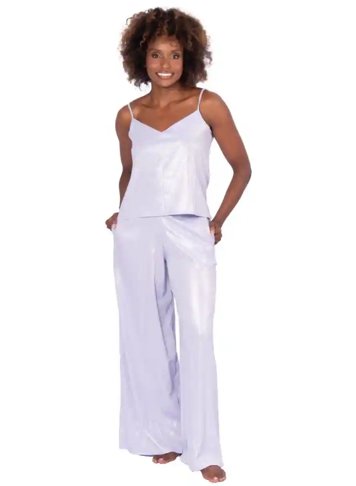 Pantalon Basico L-lila