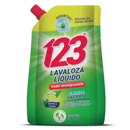 123 LavaLoza Liquido  Limón Verde