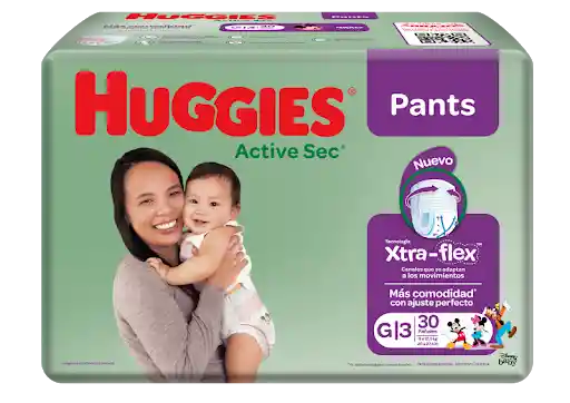 Huggies Pañales Desechables Active Sec Pants Xtra Flex
