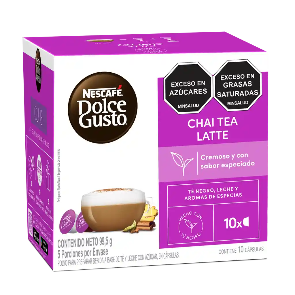 Cápsulas de Té Chai NESCAFÉ DOLCE GUSTO Chai Tea Latte x 99,5g