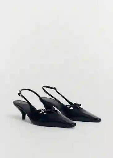 Zapatos Tri Negro Talla 40 Mujer Mango