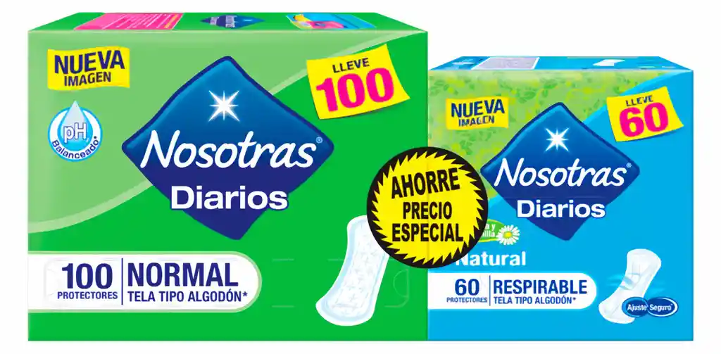 Nosotras Protectores Normal + Protectores Respirables