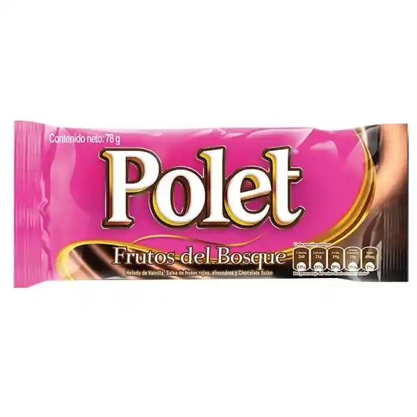 Polet Paleta Sabor a Frutos Del Bosque