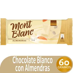 Mont Blanc Chocolate Blanco con Almendras