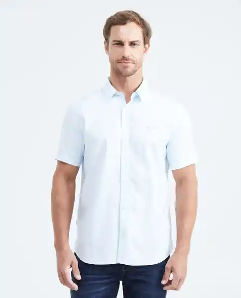 Camisa Basic Oxford Azul Cielo Claro M Chevignon