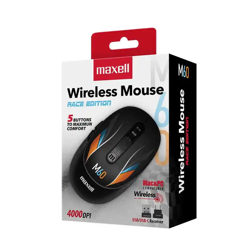 Mouse Mowl Mr1 Race M60 Usb/usb C Inalambrico