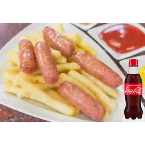Choripapas + coca-cola origi 250ml