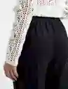  Pantalon Plinio Mujer Negro Puro Ultraoscuro Talla S Naf-Naf 