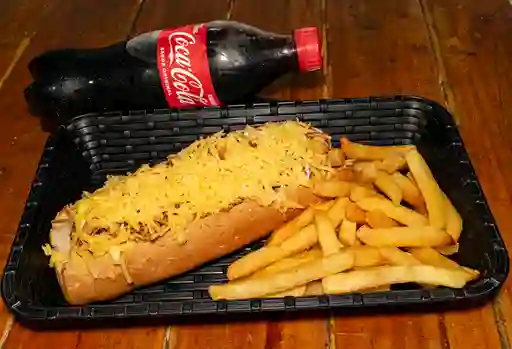 Combo perro + papas + gaseosa