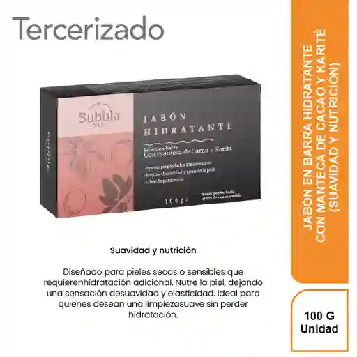 Subbla Jabón en Barra Hidratante Con Manteca de Cacao y Karité