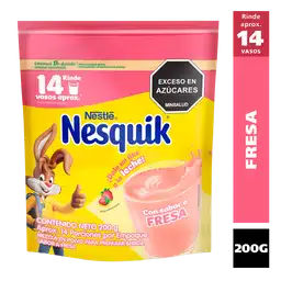 Bebida en polvo NESQUIK sabor a Fresa x 200g