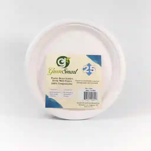 Plato Desechable 10 Compostab G Greensmart 777801