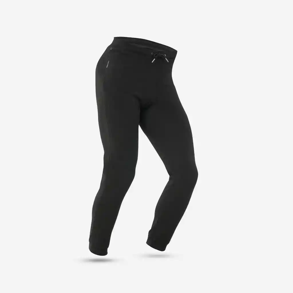 Pantalón Polar de Trekking Mujer Mt100 Negro
