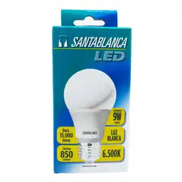 Bombillo Santa Blanca Led Luz Fría X9w