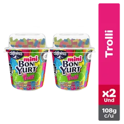 Alpina Mini Bon Yurt Alimento Lácteo con Gomitas Trolli