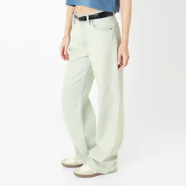 Jean Tiro Alto Bota Recta Azul Talla 10 - 717199