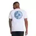 Camiseta Manga Corta Indigo Heritage Hombre Blanco-m