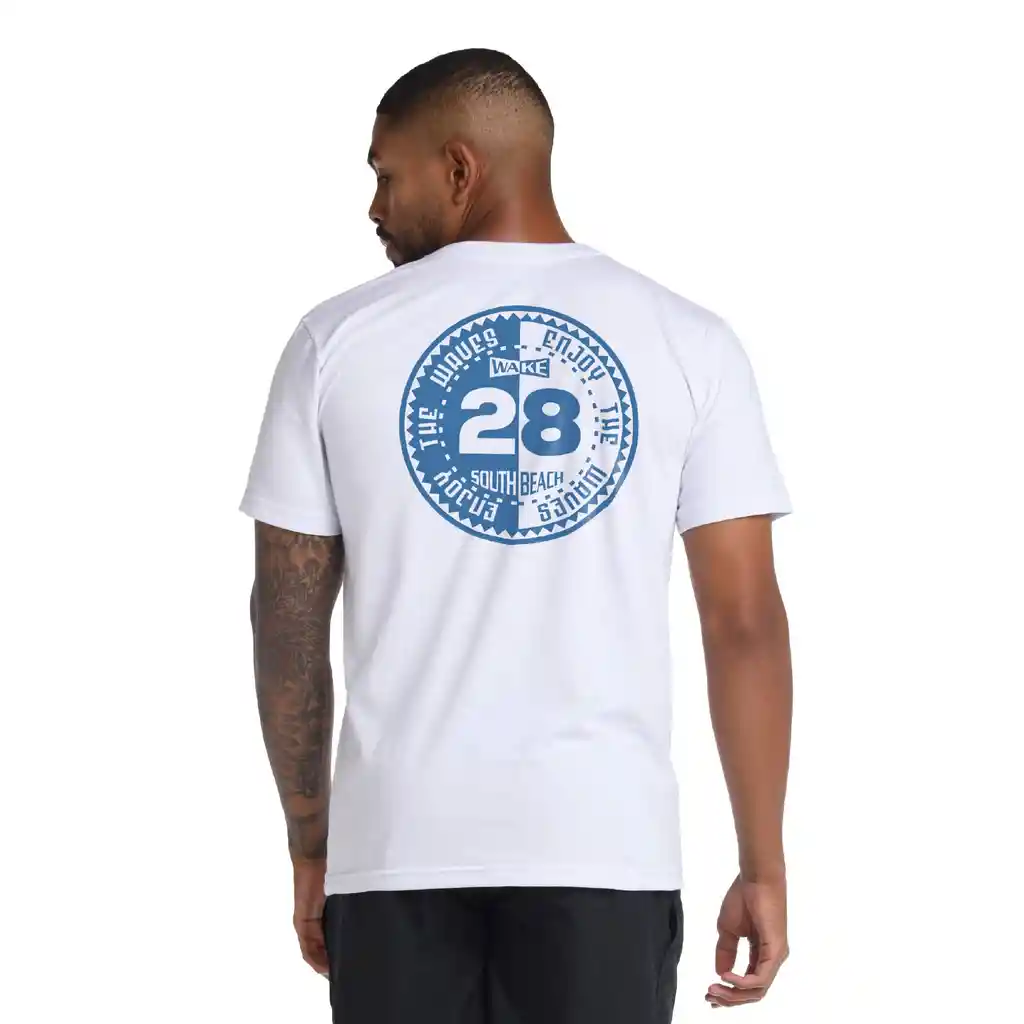 Camiseta Manga Corta Indigo Heritage Hombre Blanco-m