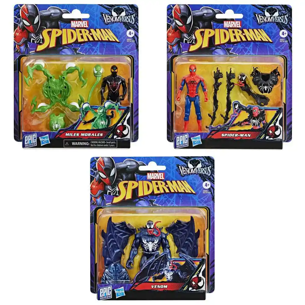 Figura de Acción Spiderman Epic World Of Action Venomversus Surtido
